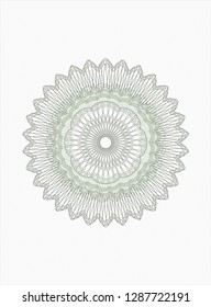 Green money style rosette