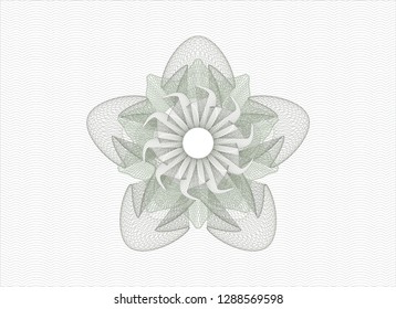 Green money style rosette