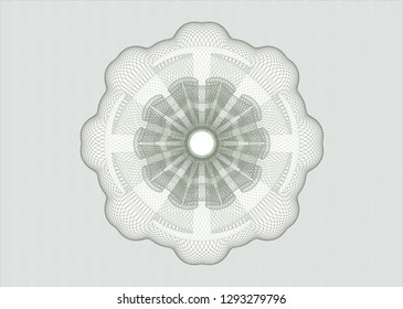 Green money style rosette
