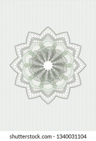 Green money style rosette