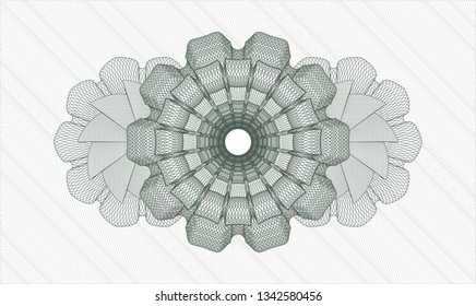 Green money style rosette