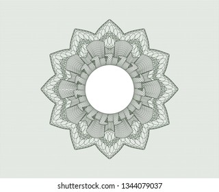 Green money style rosette