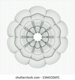 Green money style rosette