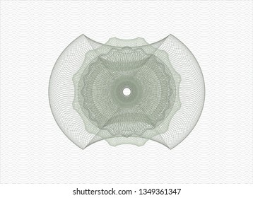 Green money style rosette