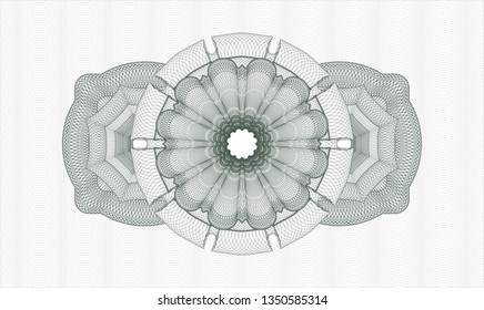 Green money style rosette