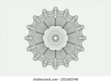 Green money style rosette