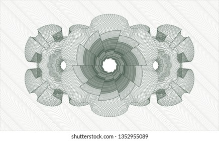 Green money style rosette