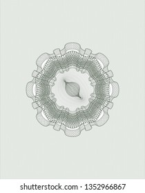 Green money style rosette