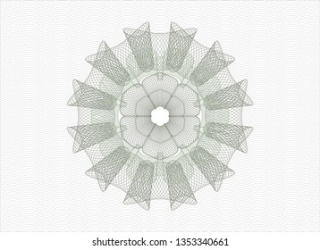 Green money style rosette