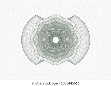 Green money style rosette