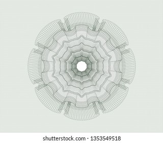 Green money style rosette