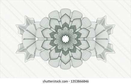 Green money style rosette