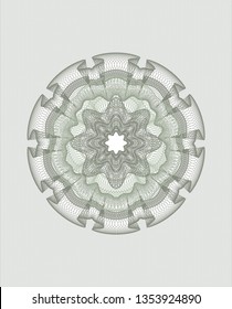 Green money style rosette