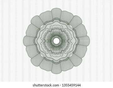 Green money style rosette