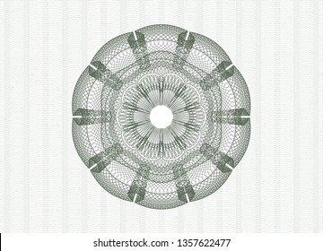 Green money style rosette