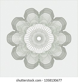 Green money style rosette