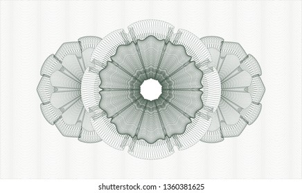 Green money style rosette