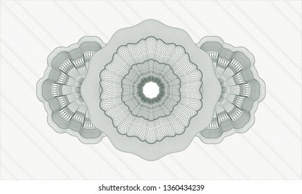 Green money style rosette