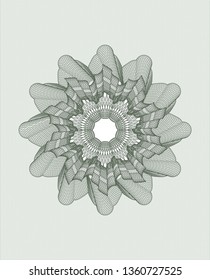 Green money style rosette