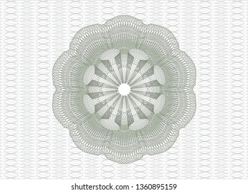 Green money style rosette