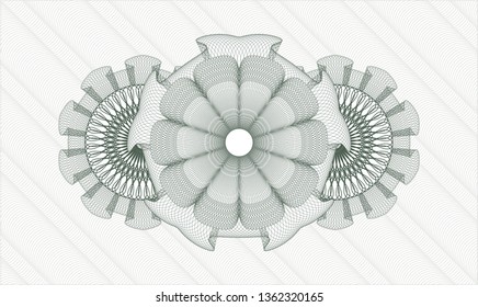 Green money style rosette