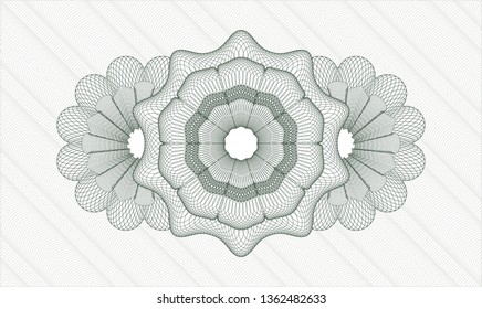 Green money style rosette