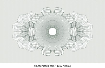 Green money style rosette