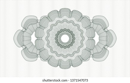 Green money style rosette