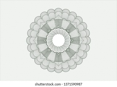 Green money style rosette