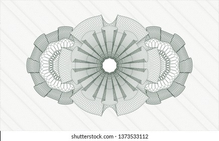 Green money style rosette