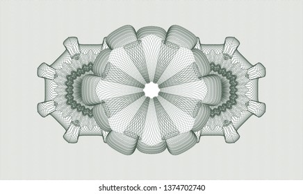 Green money style rosette