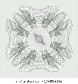Green money style rosette