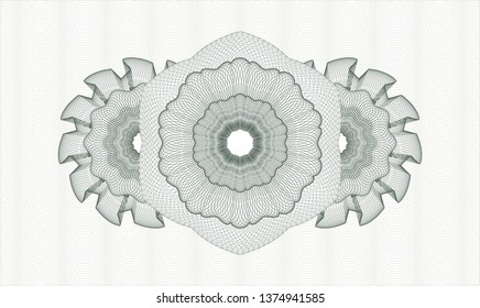 Green money style rosette