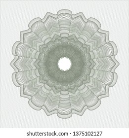 Green money style rosette