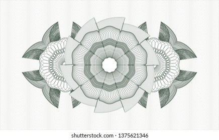Green money style rosette
