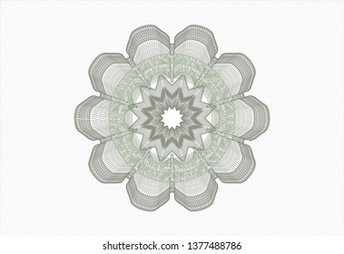 Green money style rosette