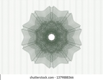Green money style rosette