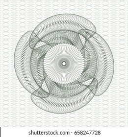 Green money style rosette