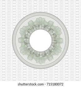 Green money style rosette