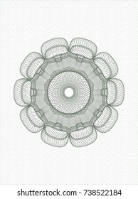 Green money style rosette