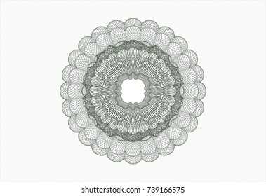 Green money style rosette