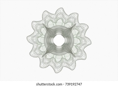 Green money style rosette