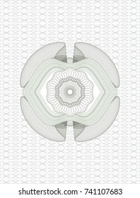 Green money style rosette