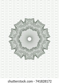 Green money style rosette