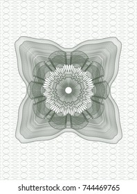 Green money style rosette