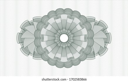 Rosette estilo dinero verde. Ilustración vectorial. Detallado 
