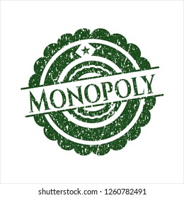 Green Monopoly distress rubber grunge texture stamp