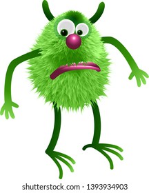 Green Monster Left Sad Face