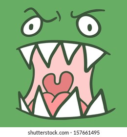 Green monster mask