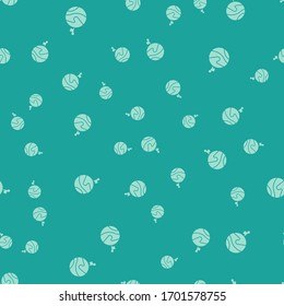 Luna Verde con icono de bandera aislado sin fisuras en el fondo verde. Ilustración vectorial